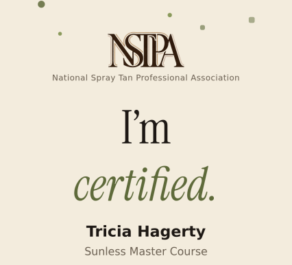 Velvet Bronze Certification by NSTPA Velvet Bronze Certification by NSTPA
